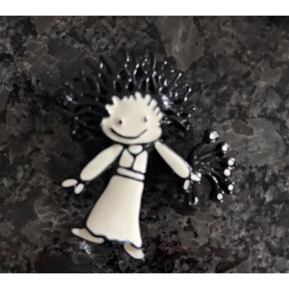 Bridesmaid & Ringbearer Wedding Pins & Keyring Set Vintage - Picture 5 of 15